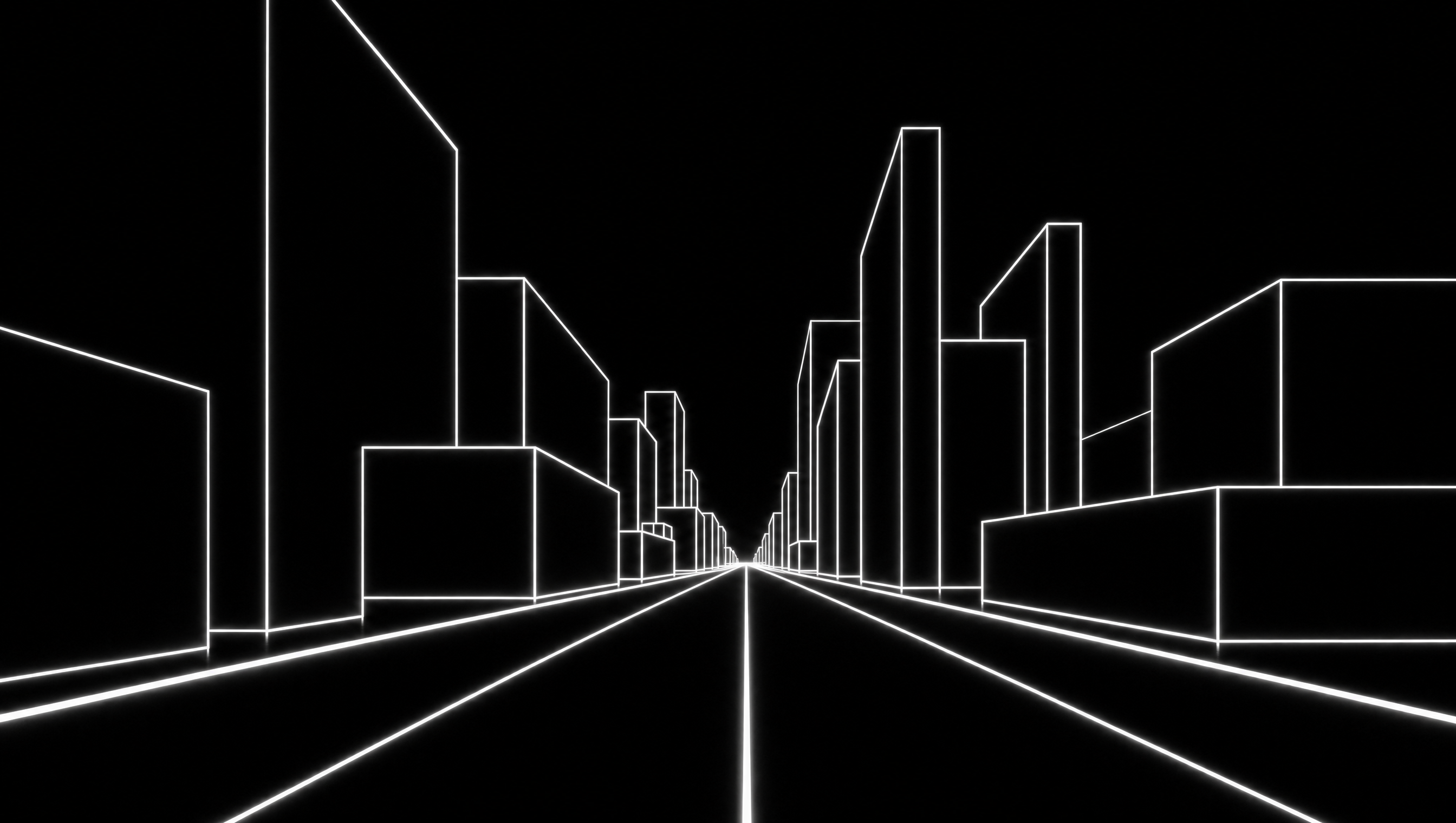 Monochrome line-art city representing the competitive division